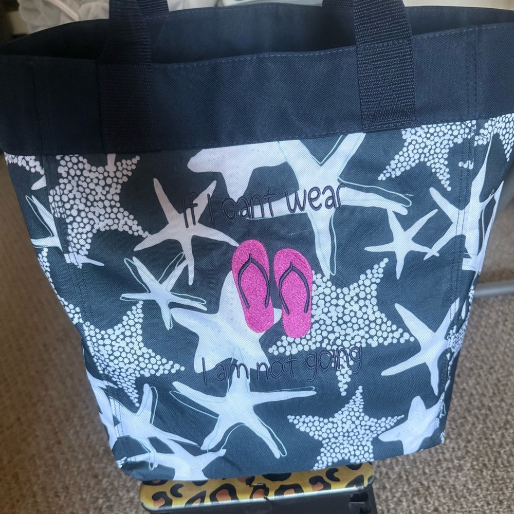 Thirty-One - Navy and white Starfish Tote